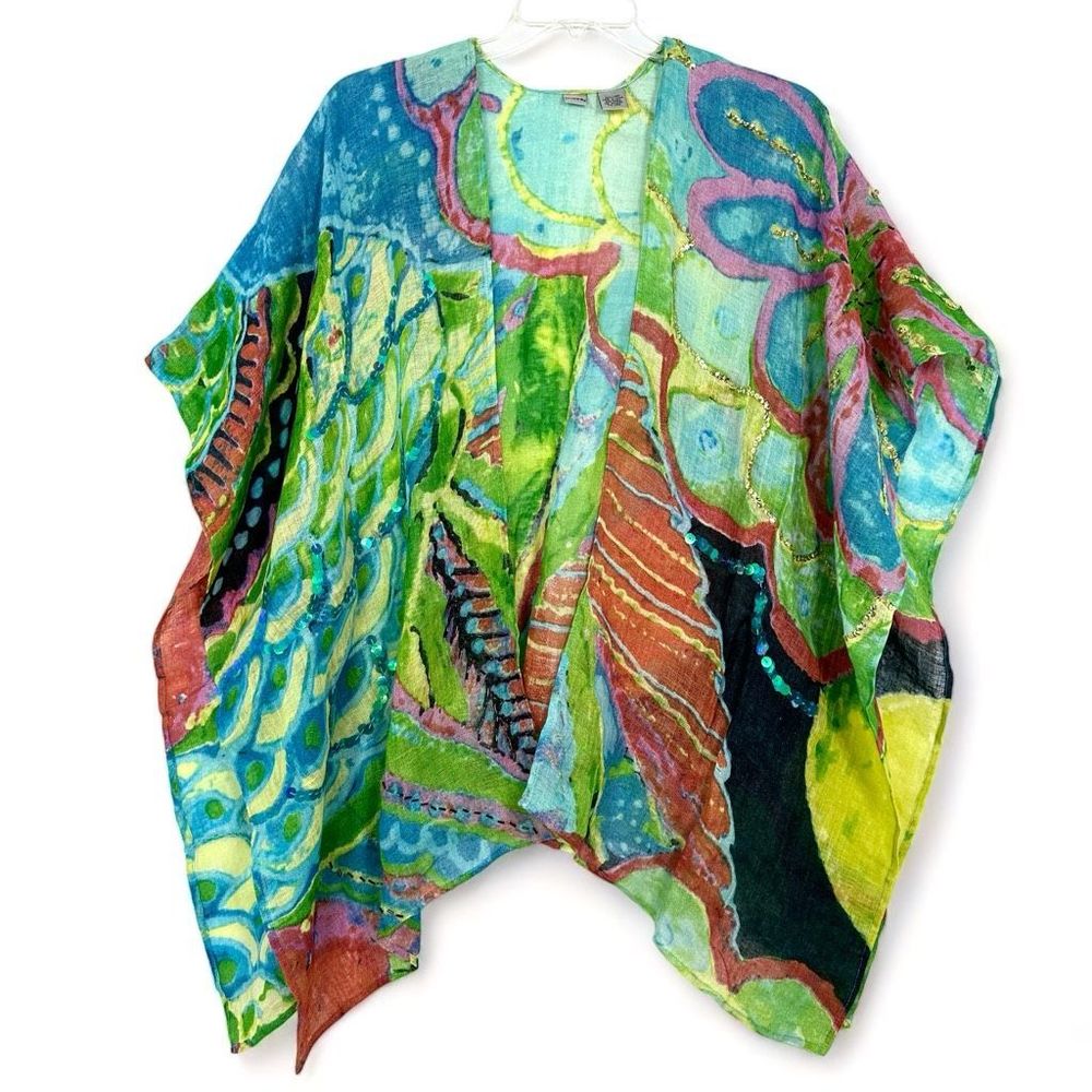 Chico's Multicolor Artistic Wrap - image 1